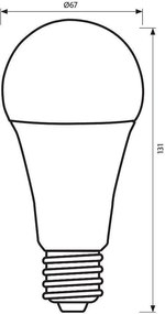 LED крушка VIVALUX GIGA LED, 18W, E27, 4000К