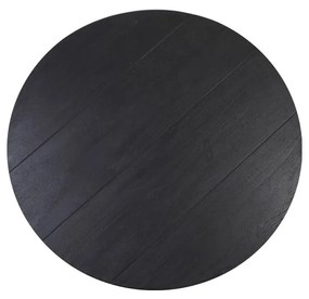 Черна кръгла трапезна маса 140x140 cm Muden – Light &amp; Living