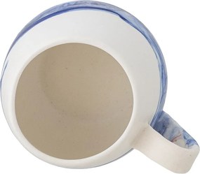 Бели/сини глинени чаши в комплект от 4 бр. 250 ml Lyre – Bloomingville