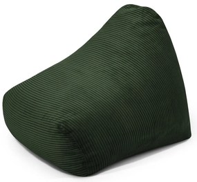 Зелен детски пуф от рипсено кадифе Snug 80 – SLOWDOWN