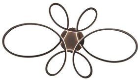 Черна LED светлина за таван 45,5x83 cm Fly - Trio