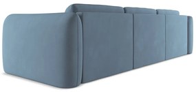 Светлосин ъглов диван (ляв ъгъл) Hoku – Makamii