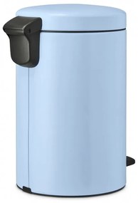 Кош за боклук с педал Brabantia NewIcon 1005532, 12 л, Плавно затваряне, Противоплъзгаща основа, Светлосин
