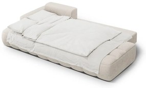 Бежов сгъваем/с място за съхранение ъглов диван (ляв ъгъл) Linz – Cosmopolitan Design