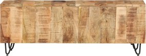 337843 vidaXL ТВ шкаф, 110x30x40 см, масивно мангово дърво
