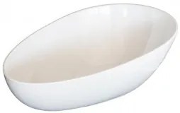 Alkan - Меламинова купа яйце скосена бяла 36x24xh8-14см (K-2047)