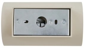 Модерен стенен аплик бежов GU10 50mm кръгъл 2-светлинен - Sandy