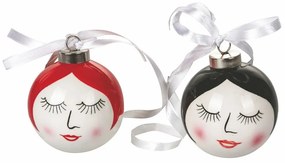 Комплект от 6 коледни украшения от доломит Fantasy, ø 7 см Fantasy Christmas - VDE Tivoli 1996