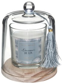 Ароматна свещ atmosphera Loli, Стъкло с капак, 130 g - Soft Linen