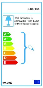 Черно висящо осветително тяло , ø 48 cm Lena - White Label