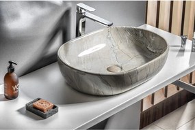 Сива керамична мивка 59x42 cm Dalma – Sapho