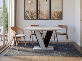 Маса Xao разтегателен -Сив-Черен