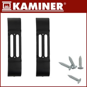 Електрически конвектор Kaminer Ziflo 2300W — С WiFi управление, термостат и дистанционно, черен