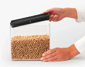 Кутия за съхранение Brabantia Tasty+ Stackable 1008875, 3.5 л, Силиконово уплътнение, Без BPA, Тъмносив