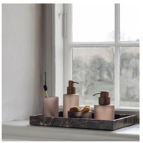 Кафява стъклена чаша за четки за зъби Modest – Mette Ditmer Denmark