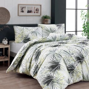 Спално бельо от памук Ранфорс French Luxury - Палмови листа от PNG