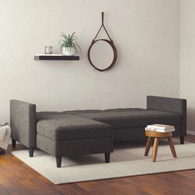 Сив сгъваем ъглов диван Hartford – Støraa