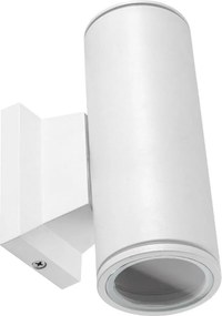 Aigostar - Външно стенно осветително тяло 2xGU10/230V IP65 бяло кръгло