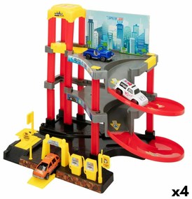 Паркинг с Автомобили Speed & Go 37 x 29 x 25 cm (4 броя)