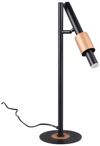 LED настолна лампа в черен и бронзов цвят (височина 50 cm) Ikaris – Trio Select