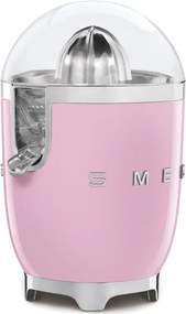 Електрическа цитрус преса Smeg CJF11PKEU, 70 W, Антикапкова система, Противоплъзгаща се основа, Розов