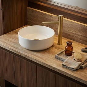 Смесител за мивка  Rea Tess Brush Gold High