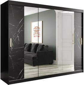 Гардероб Marmur Plus ΙΙ-Black marble