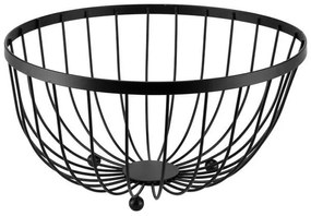 Horecano - Метална фруктиера /купа кръгла ф25xh14см черна CHARM-(HC-981670) (232028)