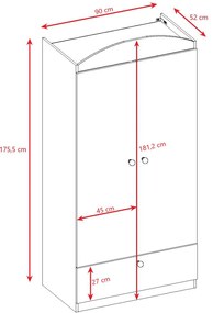 Гардероб Babydreams Cartoon-Prasino-Fire Brigade