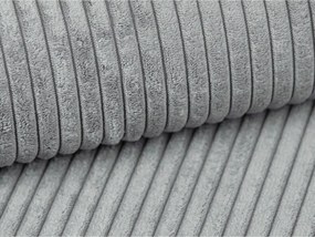 Светлосив ъглов диван от рипсено кадифе (ляв ъгъл) Campi – Cosmopolitan Design