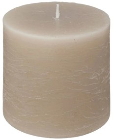 Свещ без аромат atmosphera Olia, Кръгла, 10x10 cm - Бежов
