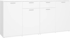 3074927 vidaXL Бюфет, бял, 160x36x75 см, инженерно дърво