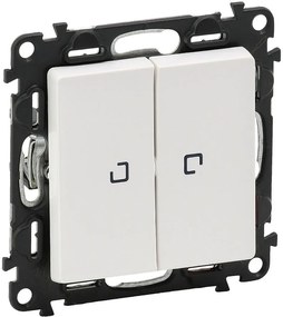 Legrand Сериен ключ с подсветка LED 0.15мА цвят бял Valena Life  - 752128