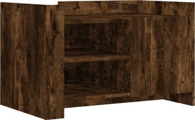 848357 vidaXL Кафе маса, опушен дъб, 80x50x50 см, инженерно дърво