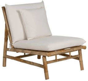 Бяло кресло Bamboo – Ixia