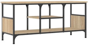 831799 vidaXL ТB шкаф, сонома дъб, 100x35x45 см, инженерно дърво и желязо