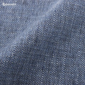 Тъмносиньо двойно тапицирано легло с място за съхранение с включена подматрачна рамка 200x200 cm Elizabeth – Micadoni