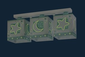 Полилей Ango Moon три светлини-зелен