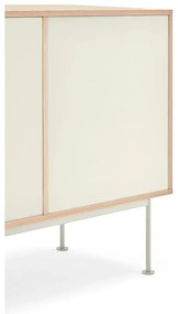 Кремавобял скрин с дъбов фурнир , ширина 180 см Yoko - Teulat