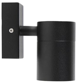 Комплект от 2 външни стенни лампи черен неръждаема стомана IP44 - Solo