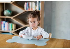 Светлосиня силиконова подложка Мече, 48 x 25 cm - Kindsgut