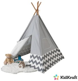 Детска палатка - Play TeePee Deluxe - KidKraft - сива