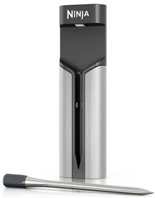 Кухненски термометър Ninja ProChef WP100EU, Bluetooth, Мобилно приложение, Сензор за вътрешна и околна темп, До 370C, Черен/сребрист