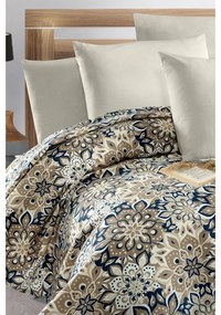 Кафяво памучно покривало за легло 200x230 cm Pique – Mila Home