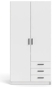 Бял гардероб 99x200 cm Sprint – Tvilum