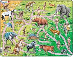 Larsen - Пъзел: Образователен – "Еволюция" – 83 части, голям