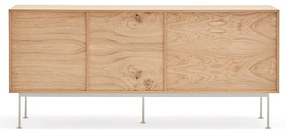 Кремавобял скрин с дъбов фурнир , ширина 180 см Yoko - Teulat