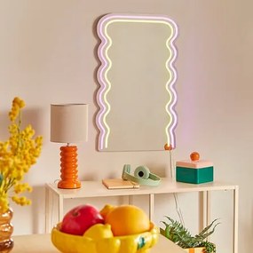 Светещо огледало atmosphera Wavy, LED, 60 x 38 cm