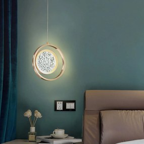 Висяща Кристална Лампа LHJ106-1CP LIGHT ROSE GOLD