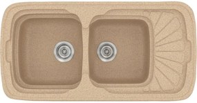 Мивка Sanitec 304-Granite Beige